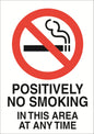 No Smoking A5 Sticker (x2 148mm x 219mm) Health And Safety Warning Sticker Latex Printed SMOK002-41