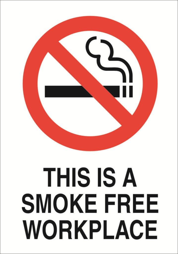 No Smoking A5 Sticker (x2 148mm x 219mm) Health And Safety Warning Sticker Latex Printed SMOK002-41
