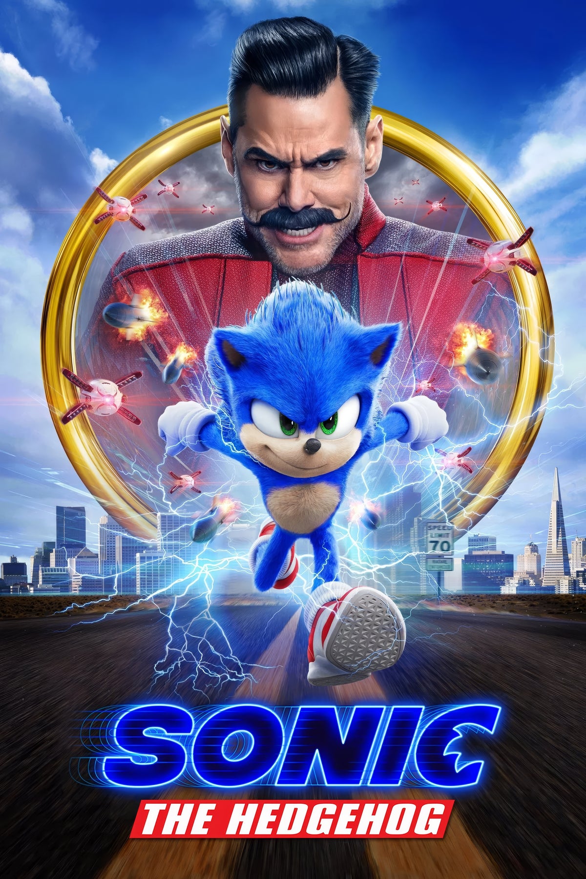 Sonic the Hedgehog (2020) Film/Movie Premium Waterproof & Tear Resistant Posters