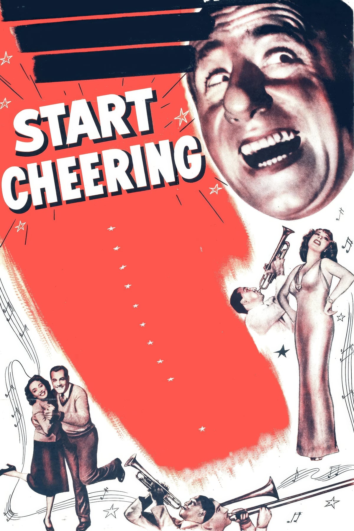 Start Cheering (1938) Film/Movie Premium Waterproof & Tear Resistant Posters