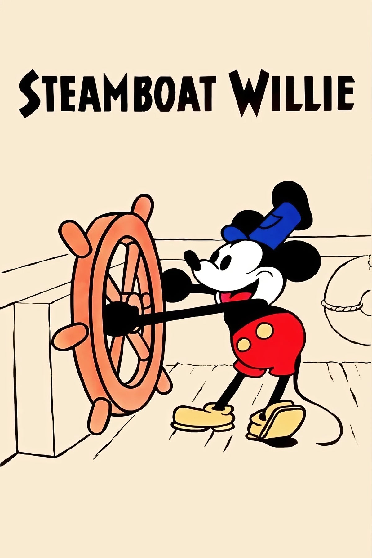 1920 Steamboat Willie (1928) Film/Movie Premium Waterproof & Tear Resistant Posters