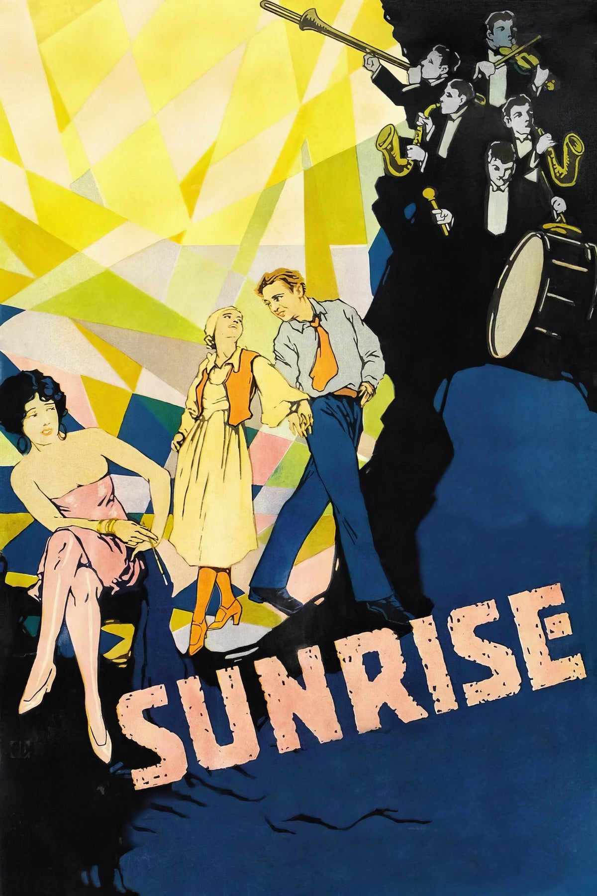 1920 Sunrise A Song of Two Humans (1927) Film/Movie Premium Waterproof & Tear Resistant Posters