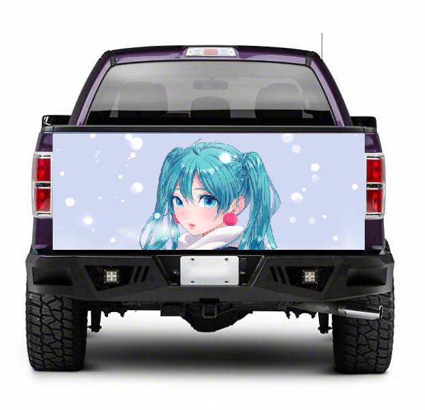 TAIL004 Anime Tailgate Truck Wrap Printed Vinyl Graphic Pick Up Tailgate Decal