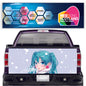 TAIL004 Blue Anime Girl Tailgate Pick up truck wrap