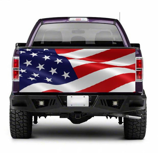 TAIL008 Usa Flag Tailgate Pick up truck wrap