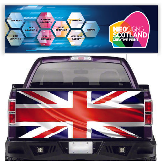 TAIL009 Union Jack United Kingdom Tailgate Pick up truck wrap