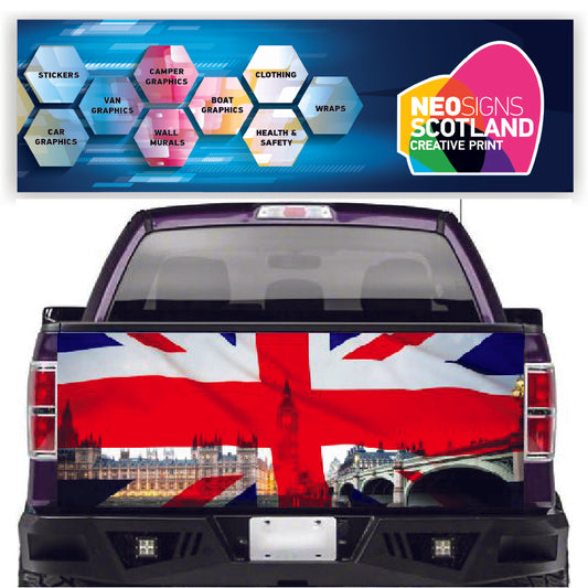 TAIL010 Union Jack United Kingdom Tailgate Pick up truck wrap