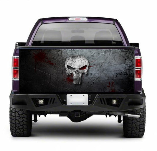 TAIL011 Punisher Tailgate Pick up truck wrap