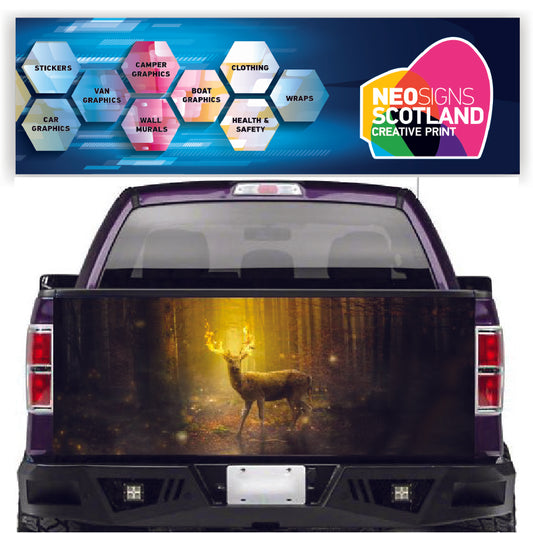TAIL012 Deer Tailgate Pick up truck wrap