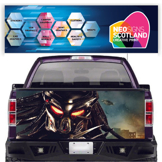 TAIL016 Predator Tailgate Pick up truck wrap
