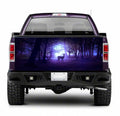 TAIL017 Deer at Night in Forrest Tailgate Truck Wrap Printed Vinyl Graphic Pick Up Tailgate Decal
