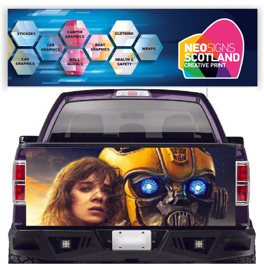 TAIL018 Bumblebee Tailgate Pick up truck wrap