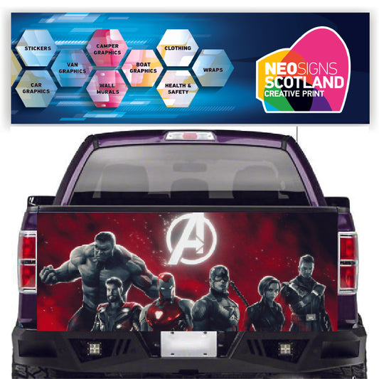 TAIL021 Avengers Tailgate Pick up truck wrap