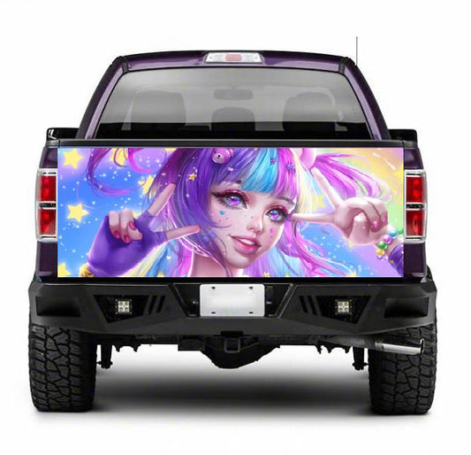 TAIL020 Anime Tailgate Pick up truck wrap