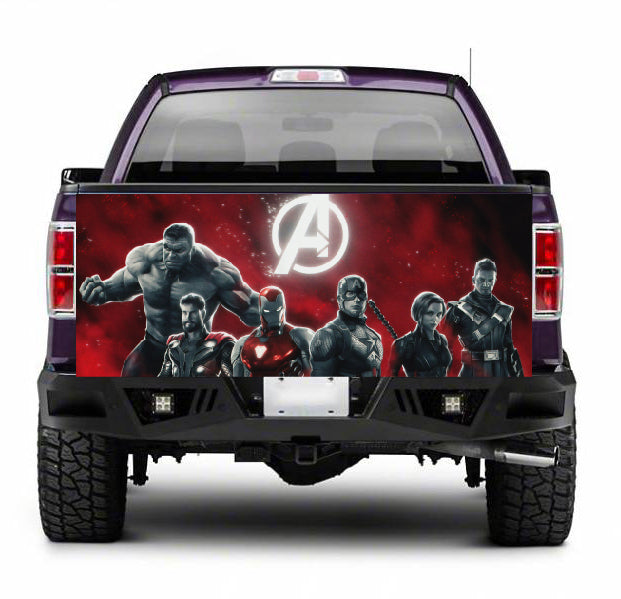 TAIL021 Avengers Tailgate Truck Wrap Printed Vinyl Graphic Pick Up Tailgate Decal