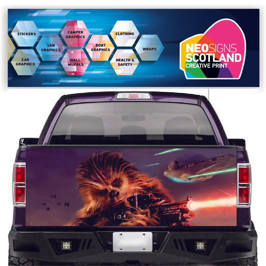 TAIL023 Chewbacca Tailgate Pick up truck wrap