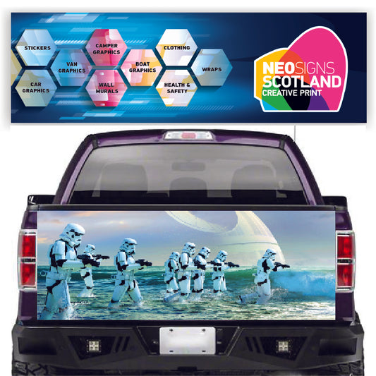 TAIL025 Stormtroopers Tailgate Pick up truck wrap