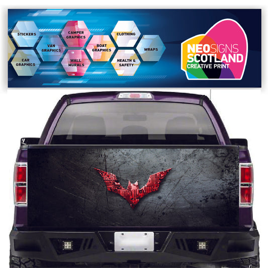 TAIL028 Batman Logo Tailgate Pick up truck wrap