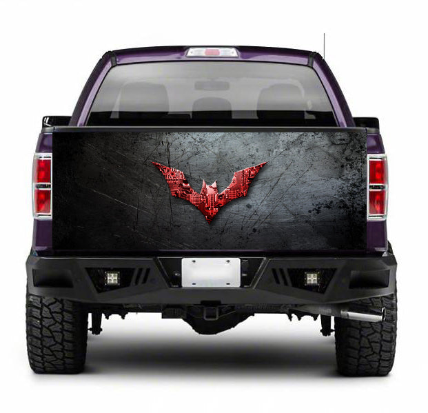 TAIL028 Batman Logo Tailgate Truck Wrap Printed Vinyl Graphic Pick Up Tailgate Decal