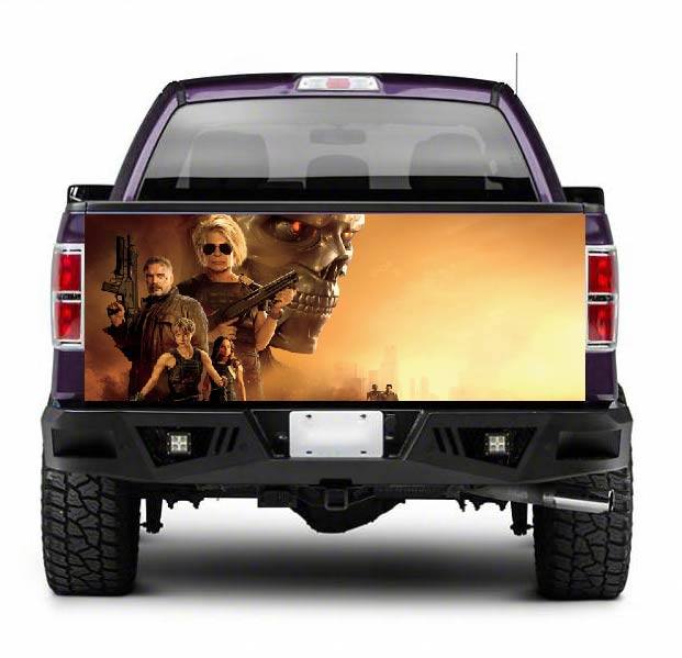 TAIL033 Terminator Tailgate Truck Wrap Printed Vinyl Graphic Pick Up Tailgate Decal