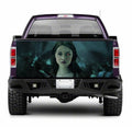 TAIL034 Women Cyborg Tailgate Truck Wrap Printed Vinyl Graphic Pick Up Tailgate Decal