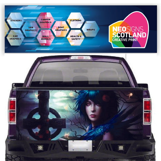 TAIL035 Gothic Anime Tailgate Pick up truck wrap