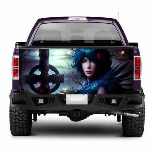 TAIL035 Gothic Anime Tailgate Pick up truck wrap