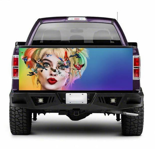 TAIL036 Harley Quinn Tailgate Pick up truck wrap