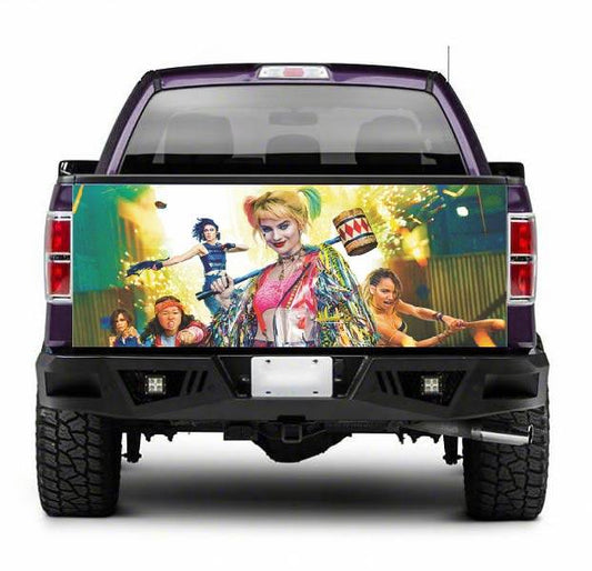 TAIL038 Harley Quinn Tailgate Pick up truck wrap