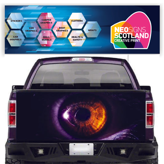 TAIL039 Eye Tailgate Pick up truck wrap
