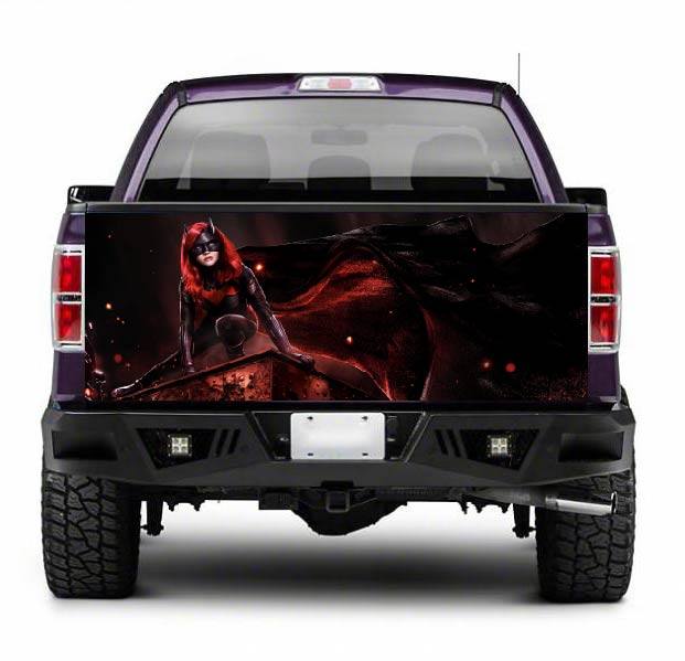 TAIL040 Batwomen Tailgate Truck Wrap Printed Vinyl Graphic Pick Up Tailgate Decal