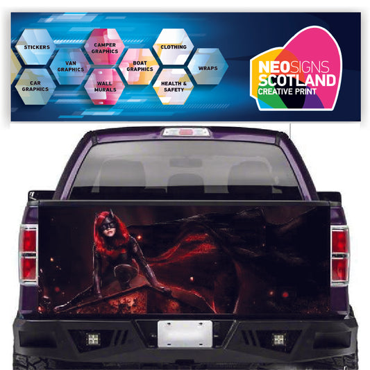 TAIL040 Cat Women Tailgate Pick up truck wrap