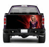 TAIL043 Super Women Tailgate Pick up truck wrap