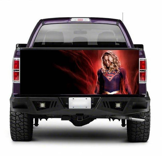 TAIL043 Super Women Tailgate Pick up truck wrap