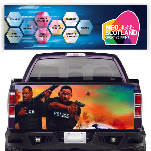 TAIL045 Bad Boys Tailgate Pick up truck wrap