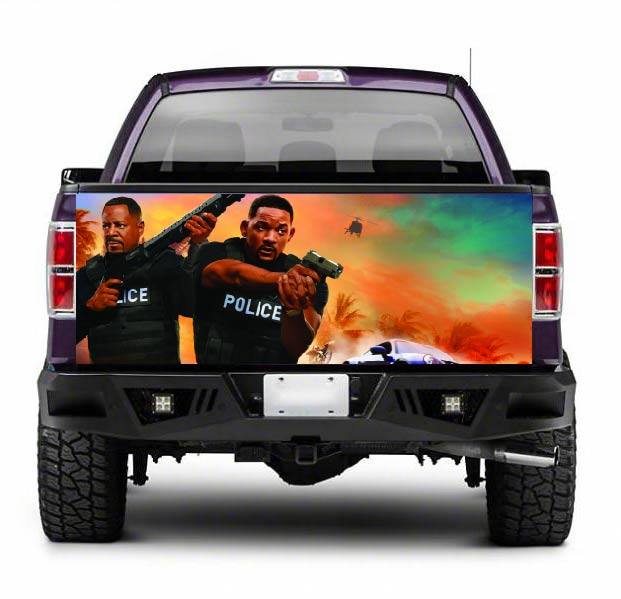 TAIL045 Bad Boys Tailgate Truck Wrap Printed Vinyl Graphic Pick Up Tailgate Decal