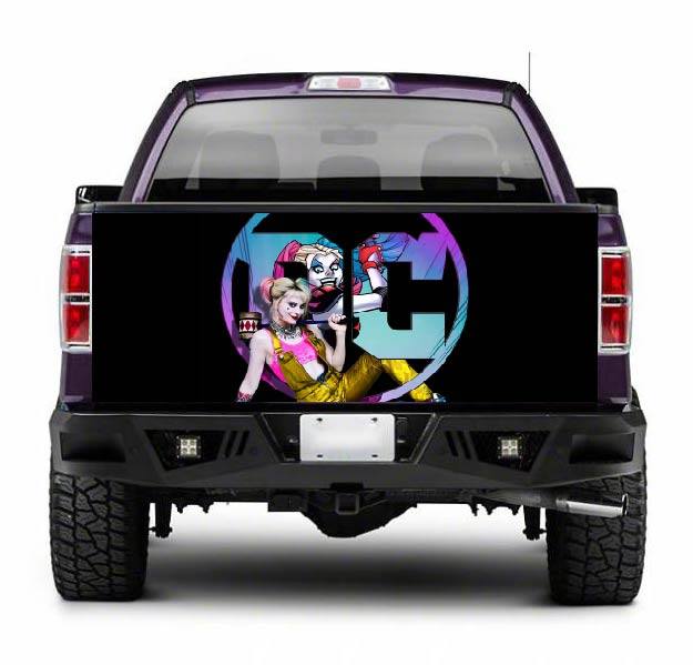TAIL049 Harley Quinn Tailgate Truck Wrap Printed Vinyl Graphic Pick Up Tailgate Decal