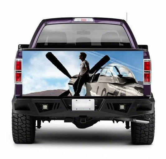 TAIL050 Top Gun Tailgate Pick up truck wrap