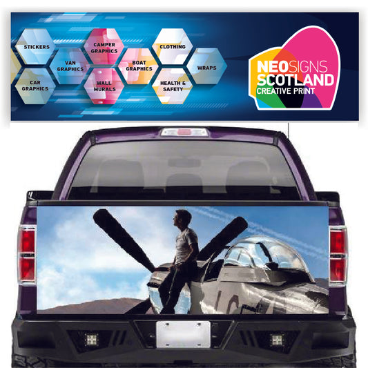 TAIL050 Top Gun Tailgate Pick up truck wrap