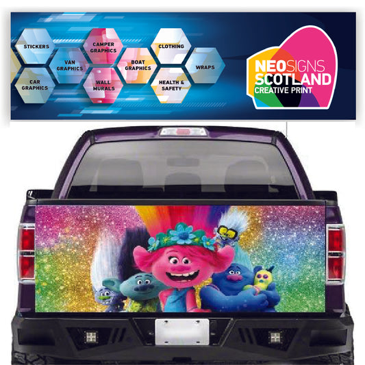 TAIL051 Trolls Tailgate Pick up truck wrap