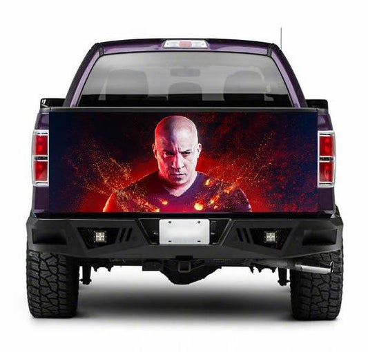 TAIL054 Vin Diesel Tailgate Pick up truck wrap