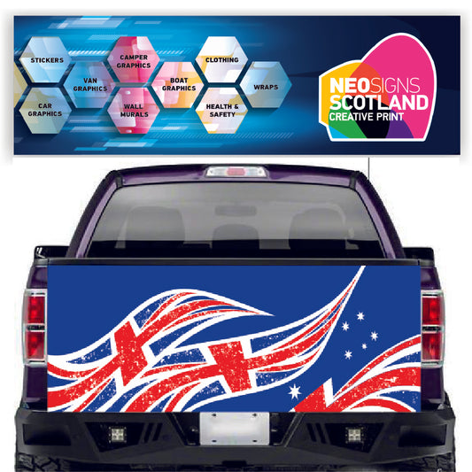 TAIL056 United Kingdom Flag Tailgate Pick up truck wrap