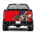 TAIL063 Women Fighter Tailgate Truck Wrap Printed Vinyl Graphic Pick Up Tailgate Decal