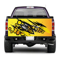 TAIL068 Bee Honeycomb Pattern Tailgate Truck Wrap Printed Vinyl Graphic Pick Up Tailgate Decal