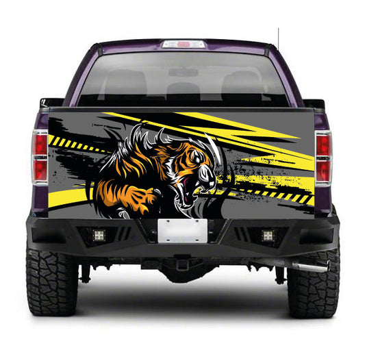 TAIL070 Tiger Tailgate Pick up truck wrap