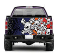 TAIL079 Skull Pistons Tailgate Truck Wrap Printed Vinyl Graphic Pick Up Tailgate Decal