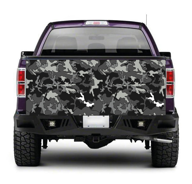 TAIL085 Camouflage Tailgate Truck Wrap Printed Vinyl Graphic Pick Up Tailgate Decal