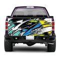 TAIL094 Colourful Pattern Tailgate Truck Wrap Printed Vinyl Graphic Pick Up Tailgate Decal