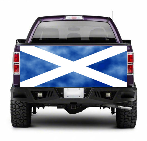 TAIL102 Scotland Tailgate Truck Wrap Printed Vinyl Graphic Pick Up Tailgate Decal