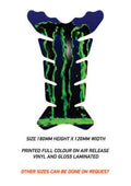 TG08 Monster Motorcycle Fuel Tank Protector Sticker Graphic Decal Laminated